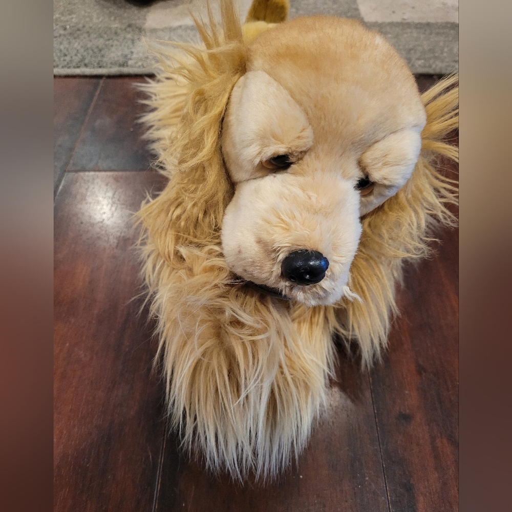 Russ Berrie Plush Cocker Spaniel Puppy Dog Stuffed Plush Brown